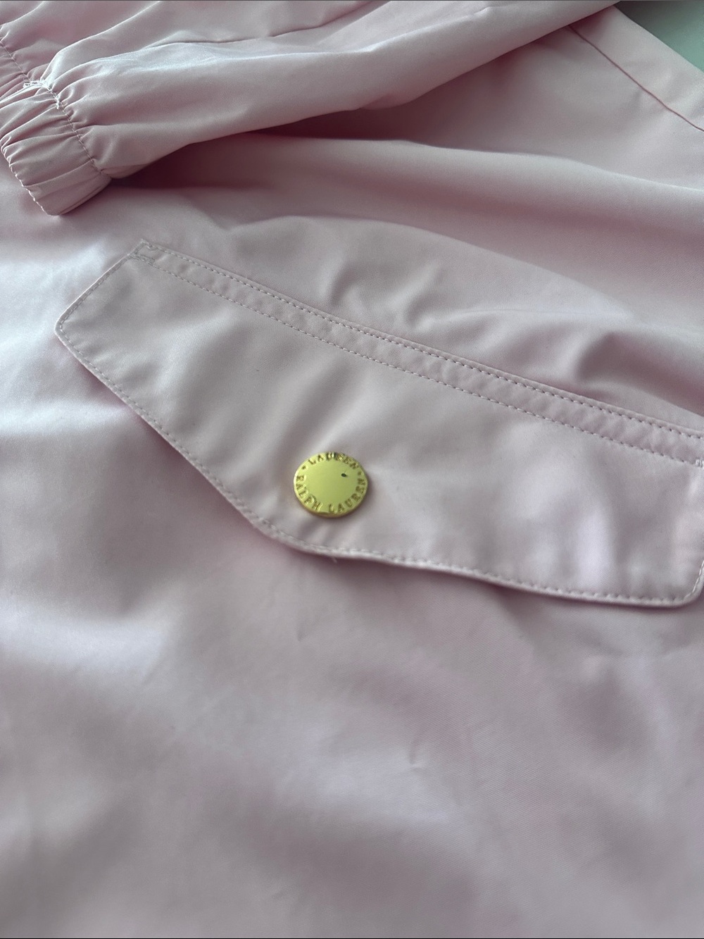 Lauren Ralph Lauren Baby Pink Windbreaker Rain Jacket Windbreaker size XL - Picture 4 of 10
